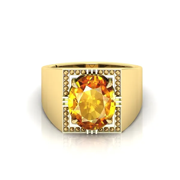 Yellow_Pukhraj|_Yellow_Sapphire_Adjustable_Ring_|_Natural_Original_Lab_Certified_Gemstone_A+_Quality_For_Men_&_Women_|_4.25_to13.25_Ratti
